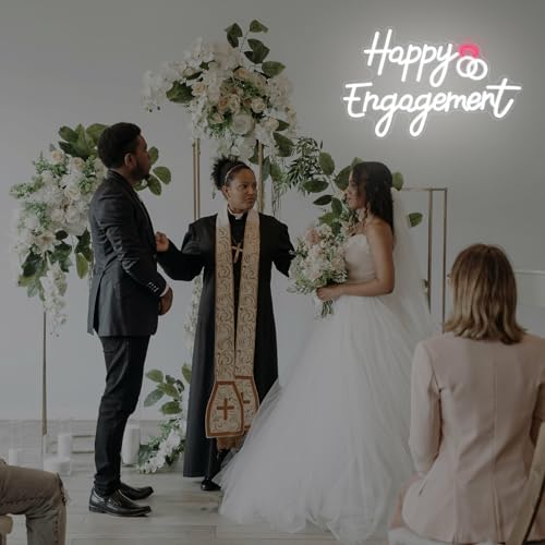 Happy Engagement Neon Sign Dimmable Engagement Party Led Neon Signs - Image 5