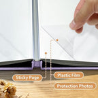 Large Photo Album Self Adhesive Scrapbook Album for 4x6 5x7 8x10 Pictures DIY Photo Book for Wedding, Anniversary, Christmas, Baby Shower, Ideal for Preserving Precious Moments - Image 5
