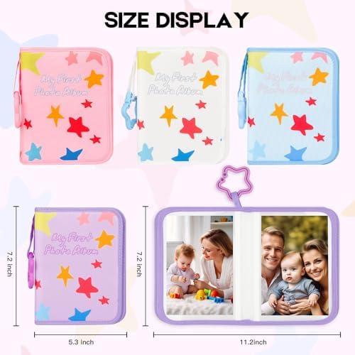2Pack Baby's My First Photo Album for Baby Holds 21 4x6 Photos, Baby Photo Album Soft Cloth Family Book, My First Family Album for 4x6 Baby Shower Kids Toddlers Family Pictures, Toddler Photo Album - Image 7
