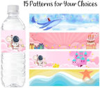 100-500pcs Custom Water Bottle Labels for Birthday, Anniversary, Bridal Shower, Baby Shower, Personalized Waterproof Water Bottle Decorations Stickers with Your Design (Multicolor, 8"×2") - Image 3