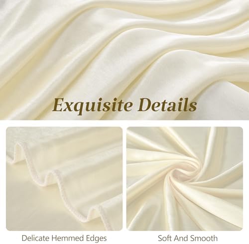 Large Beige Bow Decor, 24x16x79 Inches Big Silky Ribbon Bows for Room Wall Door Decorations Oversized Coquette Stain Bow Party Decorations for Birthday Bridal Baby Shower Wedding Photo Booth Backdrop - Image 6
