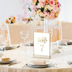 NIUBEE 8.5x11 Acrylic Sign Holder,Picture Frame,Wedding Table Numbers,6pack - Image 2