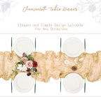 Showgeous 16 Pack Beige Cheesecloth Table Runner 17 x 108 Inch - Image 5