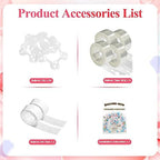 Asee'm Round Backdrop Stand 7.2FT White Wedding Arch Metal Circle Balloon - Image 4