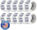 Perco Metallic Silver Perforated Round Circle Dot Sticker 2-Inch Labels — 10 Rolls, 5,000 Stickers - Asset Tags, Tech Labels & Modern Product Identification - Made in USA by Perco