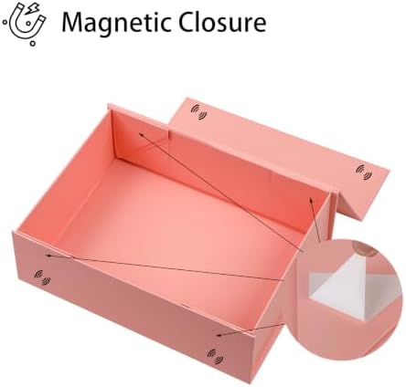 iloMAOZX Pink Gift Box, 9.5x7x3 Inch Gift Boxes for Presents & Packaging - Image 3