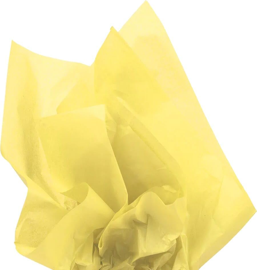 JAM Paper Tissue Paper - Yellow - 100 Sheets/Pack by JAMPaper