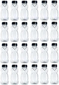 24 Pack - 8 Ounce Plastic Honey Bears w/Black Lids by CLEARVIEWCONTAINERS
