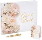Wedding Guest Book Pink Roses Photo Guestbook by Unknown