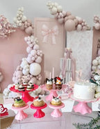 6 Pcs Mini Cup cake stand for Party, Wedding, Birthday, Baby Shower, Anniversary (Pink) - Image 6