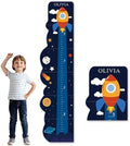 Custom Name Wood Wall Height Chart for Kids Growth Tracking by Woodemon