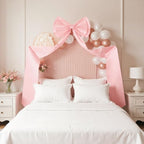 Jumbo Blush Pink Satin Ribbon Bow - Stunning Wall Hanging for Birthday, Baby Shower, Wedding & Festive Party Supplies (Pink) - Image 5