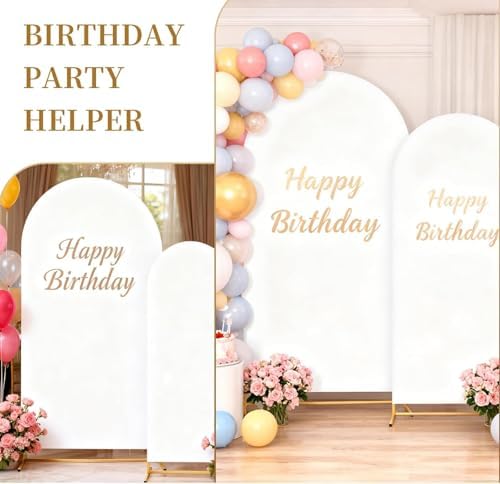 Toolterritary Metal Arch Backdrop Stand and Cover Set, 8FT, 7.2FT Party Backdrop, Easy to Assemble, Backdrop Stand for Parties, Birthday, Baby Shower - Image 4