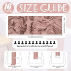 Showgeous 16 Pack Dusty Pink Cheesecloth Table Runner 17 x 108 Inch - Image 2