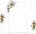 Wokceer Wedding Arch Backdrop Stand 8FT,7.2FT,6.6FT White Metal Arch Stand by Wokceer