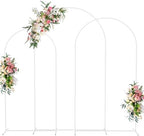 Wokceer Wedding Arch Backdrop Stand 8FT,7.2FT,6.6FT White Metal Arch Stand by Wokceer