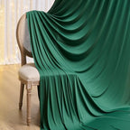 20×14 ft Hunter Green Wrinkle Free Backdrop Curtain, Soft Silky Polyester Wedding Drapes 4 Panels 14ft Height Photo Backdrop Curtains for Parties Birthday Baby Shower Photography Background Cloth - Image 6