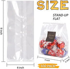 LOKQING 30PACK Party Favor Boxes Treat Boxes Gable Boxes 7x3.85x3.85 Inches and 100PACK Clear Cellophane Treat Bags Cookie bags 9x4 Inches - Image 5