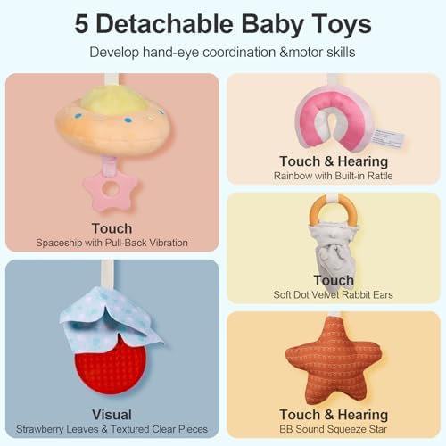 Baby Play Gym Mat with Multiple Sensory Developmental Zones for 0-18Months Babies - Image 3