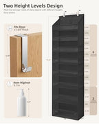 STORAGE MANIAC Over Door Organizer Hanging Shelves Large Clear Deep Pockets - Image 3