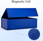 LIFELUM Blue Magnetic Gift Box for Groomsmen Presents, 14"x8.5"x4.5" - Image 4