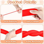 Red 260 Balloons Red Long Balloons and 260 Balloon Pump Electric for Gender Reveal Baby Shower Party Decorations - Image 6