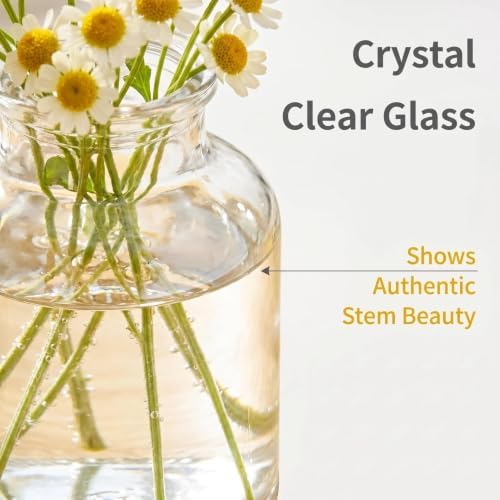 Mini Bud Vases As Wedding Centerpieces for Tables,Clear Bud Vases for Flowers,Small Flower Vases Suitable for Birthday Party,Anniversary,Wedding Reception,Baby Shower (Clear, 36PCS) - Image 3