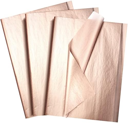 Fuutreo 300 Sheet Kraft Tissue Paper Bulk 14x20'' Wrapping, Rose Gold by Fuutreo