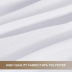 sancua White Round Tablecloth 108 Inch Fit 42-96 Inch Tables, 8 Pack - Image 6