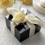 Efavormart 100 Pack 4"x4"x2" Black Cake Favor Boxes, Professional Matte Cardstock Candy Treat Gift Boxes for Modern Graduation and Party - Image 7
