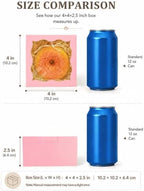 Bakepacker Bakery Boxes with Window, Pink, 4"x4"x2.5", 400pcs - Image 2