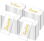 90Pcs Clear Acrylic Place Cards for Wedding Seating, Blank Rectangle Table Name Tags DIY - Image 2