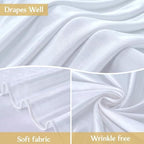 Big White Bow Backdrop Large White Bow Decor Gift Bows Birthday Decorations 48x24x120 Inches Giant Bow Birthday Party Backdrop for Wedding Baby Shower Photography Coquette Room Decor - Image 5