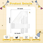 Ledido Reusable 10'' Fillable Acrylic Charcuterie Board Box Number 40 - Image 3