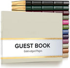 Gallery Leather Guest Book - Great for Wedding, Reception, Baby and Bridal by GalleryLeather