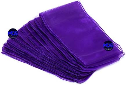 MDS Pack of 100 Organza Chair Sashes for Wedding & Event Décor – Purple - Image 5