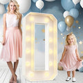 Ledido Easy-Assemble 4FT Marquee Light Up Letter, Large Lighted Letter O by Ledido