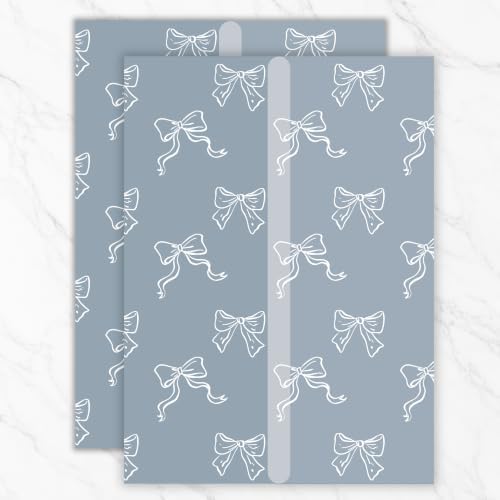 Vellum Jackets for 5x7 Invitations Bow Pattern Invitation Sleeves 100PCS by MIIOO