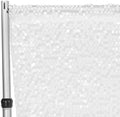 CVL 1 Pc, Large Payette Sequin 10Ft H x 52" W Drape/Backdrop Panel - White for Wedding, Baby Shower, Quinceanera/Sweet 16, New Years' Bash, Anniversary Party by CVL