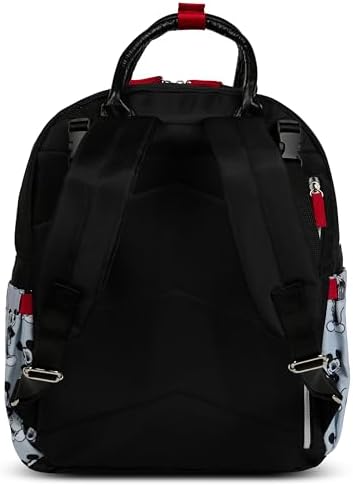 Disney Diaper Bag Backpack with Changing Pad Mickey Mouse – 16” Nylon Baby Bag for Parents, Insulated Bottle Holders, Multiple Storage Pockets - Image 4