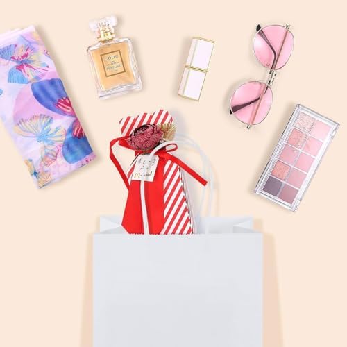GSSUSA White Gift Bags 5.25x3.75x8 600Pcs, Paper Bags with Handles Bulk for Small Business - Image 6