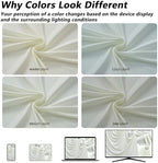 50x12 ft Ivory Backdrop Curtains for Weddings Parties, Birthdays and Photos - Image 2