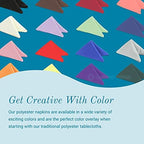 50 pcs Mint Green 17"x17" Polyester Cloth Napkins - Image 4