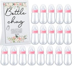 Roowest Bottle Chug Baby Shower Games Favors, Pink, Flower by Roowest