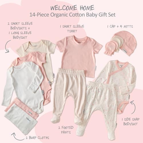 Butterblu Welcome Home 14-Piece Baby Gift Set 100% Organic Cotton in Box - Image 3
