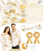 Little Pumpkin Baby Shower Decorations Gender Neutral - Image 6