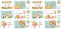 AnyDesign 36 Set Orange Floral Thank You Cards Watercolor Fruit Flower Greeting Cards with Envelopes Stickers Spring Summer Blank Note Cards for Baby Shower Wedding Birthday Party (Pack of 2) by AnyDesign