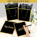 Addblu 50 Pack Bulk Luxury Gift Bags with Handles & 50 Tissue Papers - Image 4