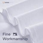 60x14ft White Backdrop Curtains for Wedding Party, 12 Panels 14 ft Long Back Drop Cloth, Wrinkle-Free Polyester Drapes for Birthday, Baby Shower, Stage Photography Background - Image 3
