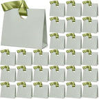 Feifeiya 30 Pcs Small Dusty Green Gift Bags with Ribbon Handle by Feifeiya